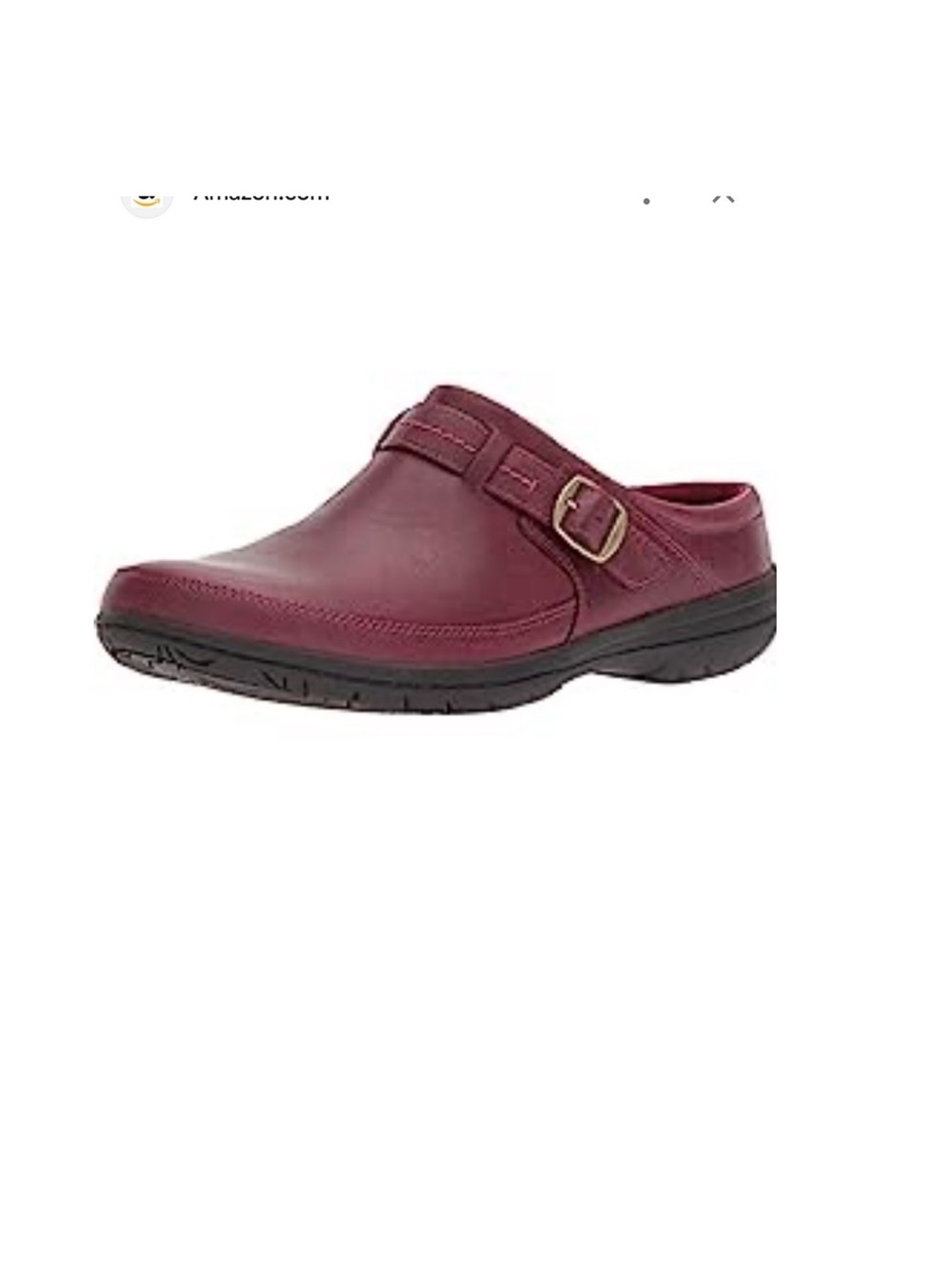 MERRELL burgundy leather clogs